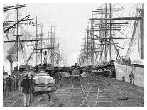 Port of Melbourne, Victoria, Australia, 1886-W Mollier-Stretched Canvas