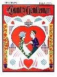 "Valentine Couple Cut-Out," Country Gentleman Cover, February 1, 1933-W. P. Snyder-Giclee Print