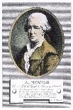 Portrait of Franz Anton Mesmer Who Discovered "Animal Magnetism" or Mesmerism-W. Pallissot-Art Print