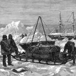 Preparing to Start on a Sledge Trip in the Arctic, 1875-W Palmer-Framed Giclee Print