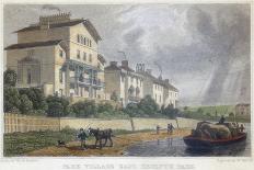 Horse Hauling a Barge on the Regent's Canal at Park Village East, London, 1829-W Radcliff-Framed Stretched Canvas