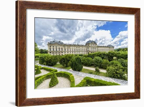 WŸrzburg, Bavaria, Germany, WŸrzburger Residence with Court Garden-Bernd Wittelsbach-Framed Photographic Print