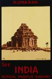 Visit India - Indian State Railways, Udaipur Poster-W.S Bylityllis-Giclee Print