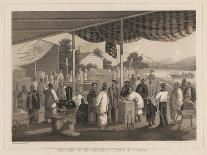 Wrestlers at Yokuhama, Litho by Sarony and Co., 1855-W. T. Peters-Framed Giclee Print