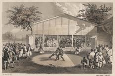 Wrestlers at Yokuhama, Litho by Sarony and Co., 1855-W. T. Peters-Laminated Giclee Print