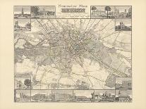 Historical Map of Berlin, Published by Verlag Von Gebrueder Rocca, Berlin 1838-W.v. Moellendorf-Giclee Print