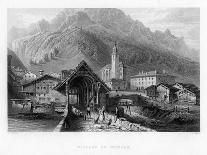 Village of Splugen, Switzerland, 1834-W Wallis-Giclee Print