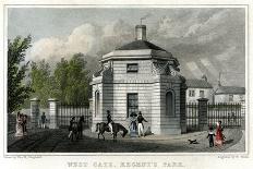 West Gate, Regent's Park, London, 19th Century-W Wallis-Giclee Print