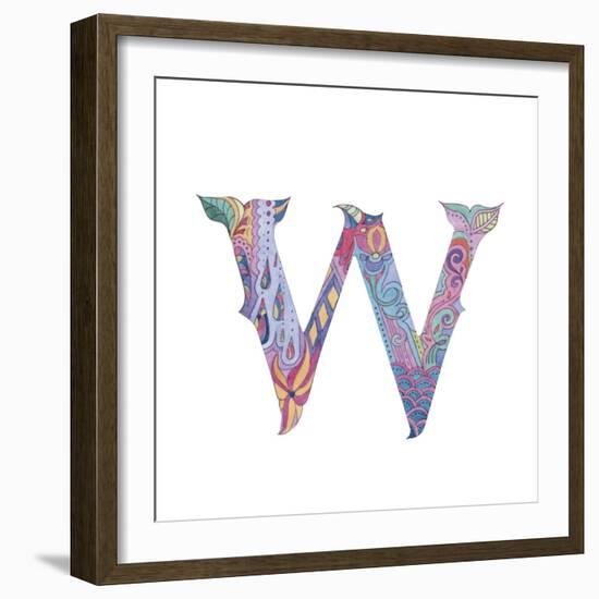 W-Green Girl-Framed Giclee Print