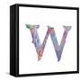 W-Green Girl-Framed Stretched Canvas