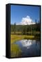 Wa, Mount Rainier National Park, Mount Rainier Reflected in Reflection Lake-Jamie And Judy Wild-Framed Stretched Canvas