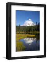 Wa, Mount Rainier National Park, Mount Rainier Reflected in Reflection Lake-Jamie And Judy Wild-Framed Photographic Print