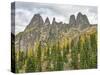 WA, Okanogan-Wenatchee NF. Liberty Bell Mtn, Concord and Lexington Towers, Early Winters Spires-Jamie & Judy Wild-Stretched Canvas