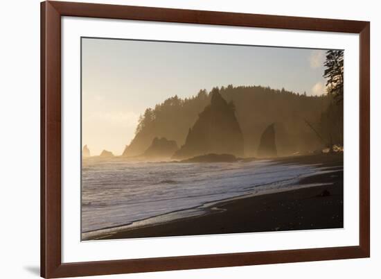 Wa, Olympic National Park, Sea Stacks at Sunset, Rialto Beach-Jamie And Judy Wild-Framed Photographic Print