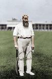 Dr Wg Grace, English Cricketer, Walking Out to Bat, C1899-WA Rouch-Photographic Print