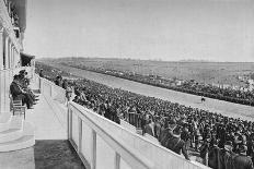 The Derby: View Down The Course, c1903, (1903)-WA Rouch-Framed Stretched Canvas