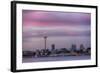 Wa, Seattle, Space Needle and Elliott Bay from West Seattle-Jamie And Judy Wild-Framed Photographic Print