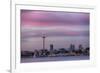 Wa, Seattle, Space Needle and Elliott Bay from West Seattle-Jamie And Judy Wild-Framed Photographic Print