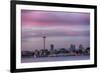 Wa, Seattle, Space Needle and Elliott Bay from West Seattle-Jamie And Judy Wild-Framed Photographic Print