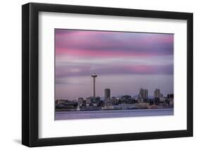 Wa, Seattle, Space Needle and Elliott Bay from West Seattle-Jamie And Judy Wild-Framed Photographic Print