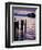 Wa State Ferry Coming in to Dock, Seattle, Washington, USA-Lawrence Worcester-Framed Photographic Print