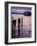 Wa State Ferry Coming in to Dock, Seattle, Washington, USA-Lawrence Worcester-Framed Photographic Print