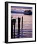 Wa State Ferry Coming in to Dock, Seattle, Washington, USA-Lawrence Worcester-Framed Photographic Print