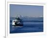 Wa State Ferry Nearing Colman, Seattle, Washington, USA-Lawrence Worcester-Framed Photographic Print