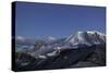 WA. Twilight shot of stars over Mt. Rainier, Little Tahoma and Burroughs Mountain-Gary Luhm-Stretched Canvas