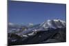 WA. Twilight shot of stars over Mt. Rainier, Little Tahoma and Burroughs Mountain-Gary Luhm-Mounted Photographic Print