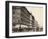 Wabash Avenue at the Corner of Madison Street, Downtown Chicago, 1890s-null-Framed Giclee Print