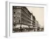 Wabash Avenue at the Corner of Madison Street, Downtown Chicago, 1890s-null-Framed Giclee Print