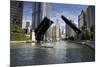 Wabash Avenue Bridge Chicago-null-Mounted Premium Giclee Print