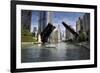 Wabash Avenue Bridge Chicago-null-Framed Premium Giclee Print