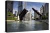 Wabash Avenue Bridge Chicago-null-Stretched Canvas