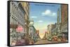 Wabash Avenue, Terre Haute-null-Framed Stretched Canvas