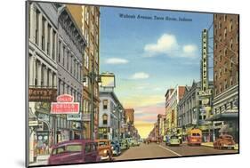 Wabash Avenue, Terre Haute-null-Mounted Art Print