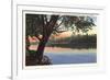 Wabash River, Terre Haute, Indiana-null-Framed Premium Giclee Print