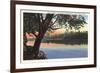 Wabash River, Terre Haute, Indiana-null-Framed Premium Giclee Print