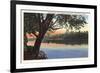 Wabash River, Terre Haute, Indiana-null-Framed Premium Giclee Print