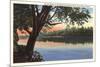 Wabash River, Terre Haute, Indiana-null-Mounted Art Print