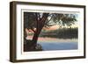 Wabash River, Terre Haute, Indiana-null-Framed Art Print