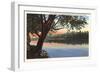 Wabash River, Terre Haute, Indiana-null-Framed Art Print