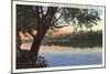 Wabash River, Terre Haute, Indiana-null-Mounted Art Print