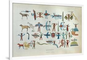 Wabeno Songs, from 'Information Respecting the History, Condition and Prospects of the Indian…-Seth Eastman-Framed Giclee Print