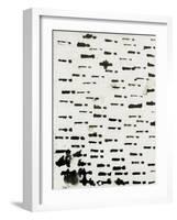 Wabi Sabi Lines Black and White Watercolour-Iris Lehnhardt-Framed Photographic Print