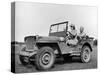 Wac Driving Jeep-null-Stretched Canvas