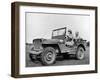 Wac Driving Jeep-null-Framed Premium Photographic Print