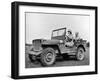 Wac Driving Jeep-null-Framed Premium Photographic Print