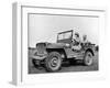 Wac Driving Jeep-null-Framed Premium Photographic Print